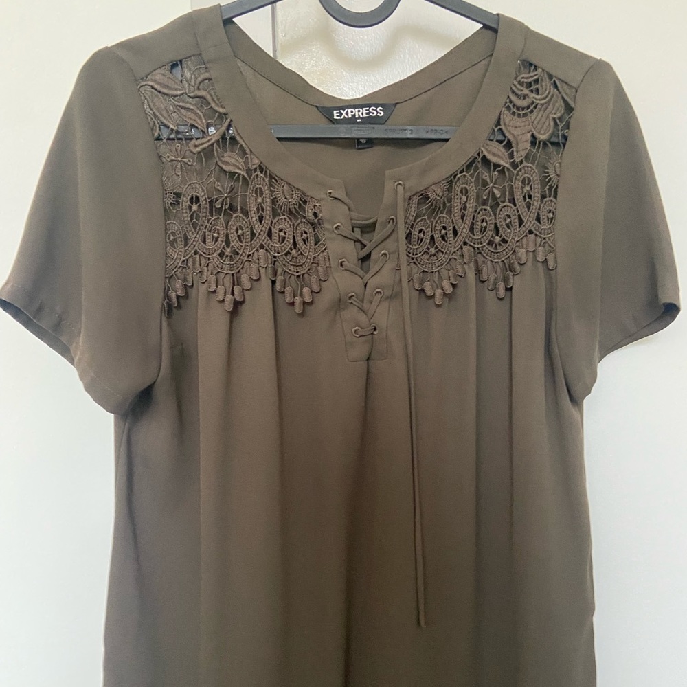 Dark green blouse